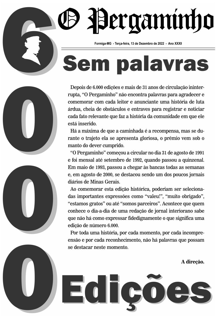 Edição 6000 - Caderno especial