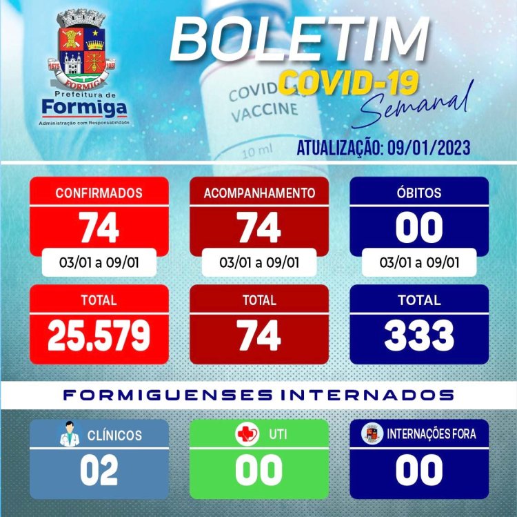 Covid-19:  Formiga continua com média acima de 10 casos diários