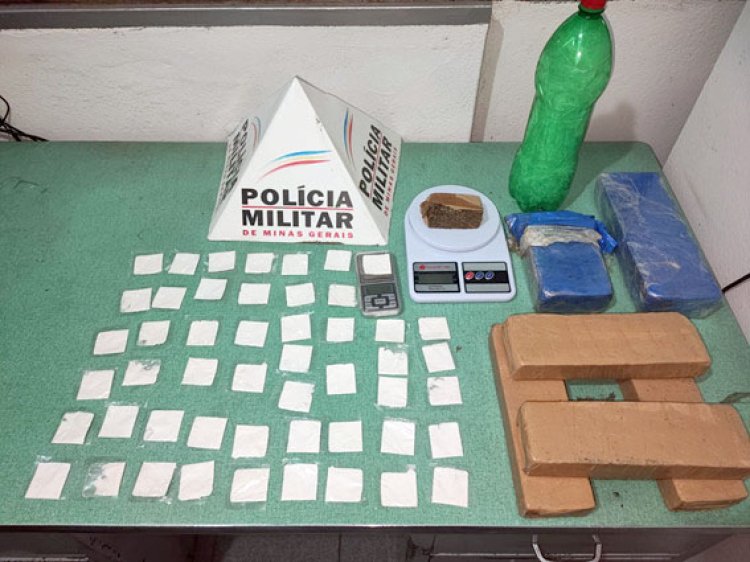 PM apreende grande quantidade de cocaína e maconha na Vargem Grande