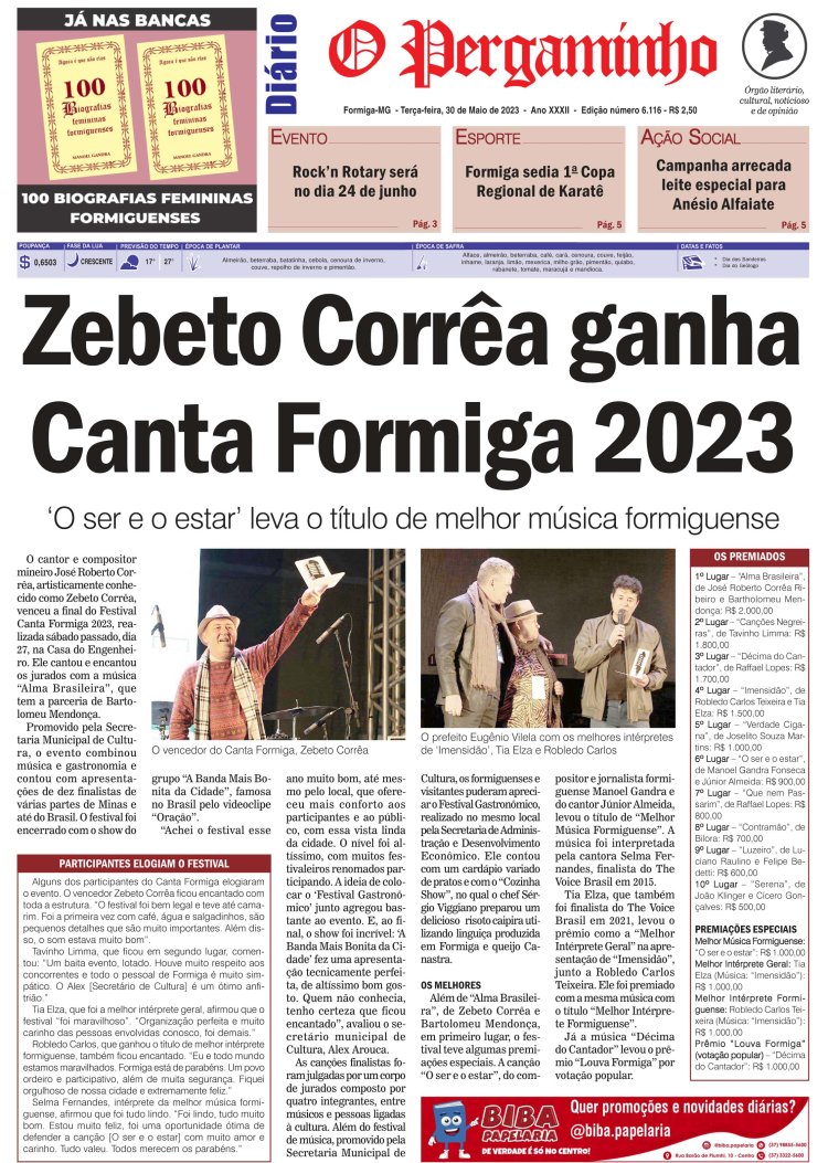 O Pergaminho 30/05/2023