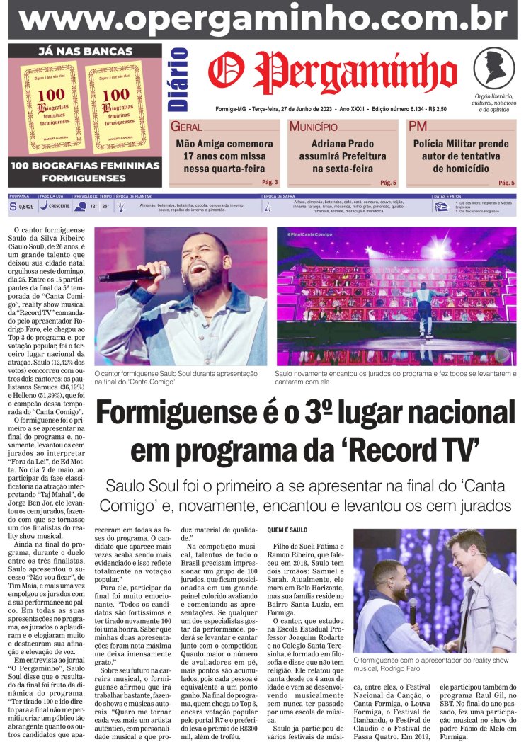 O Pergaminho 27/06/2023