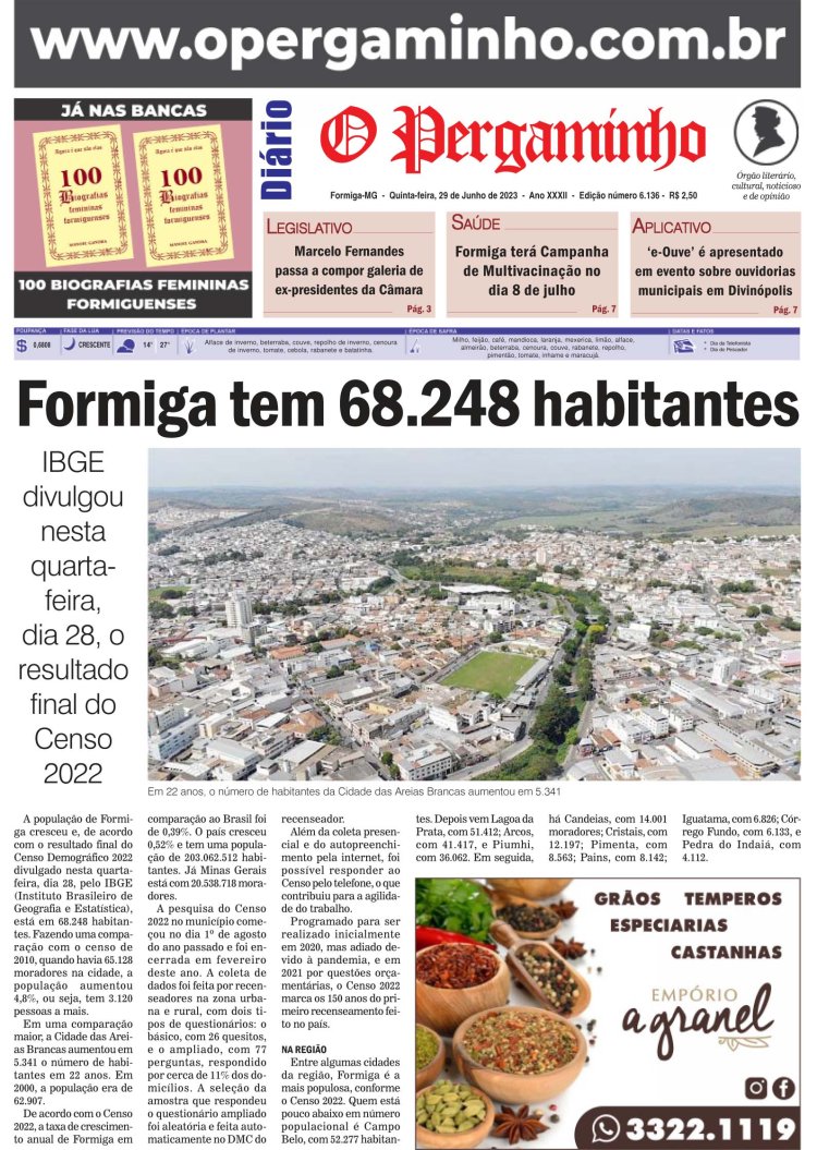 O Pergaminho 29/06/2023