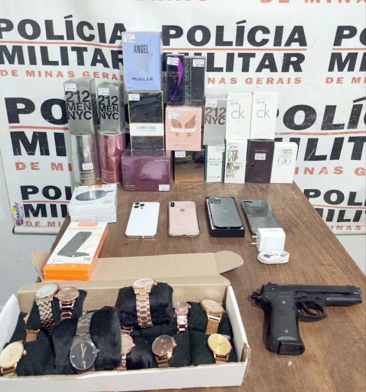 PM recupera materiais furtados por criminosos em loja de Arcos