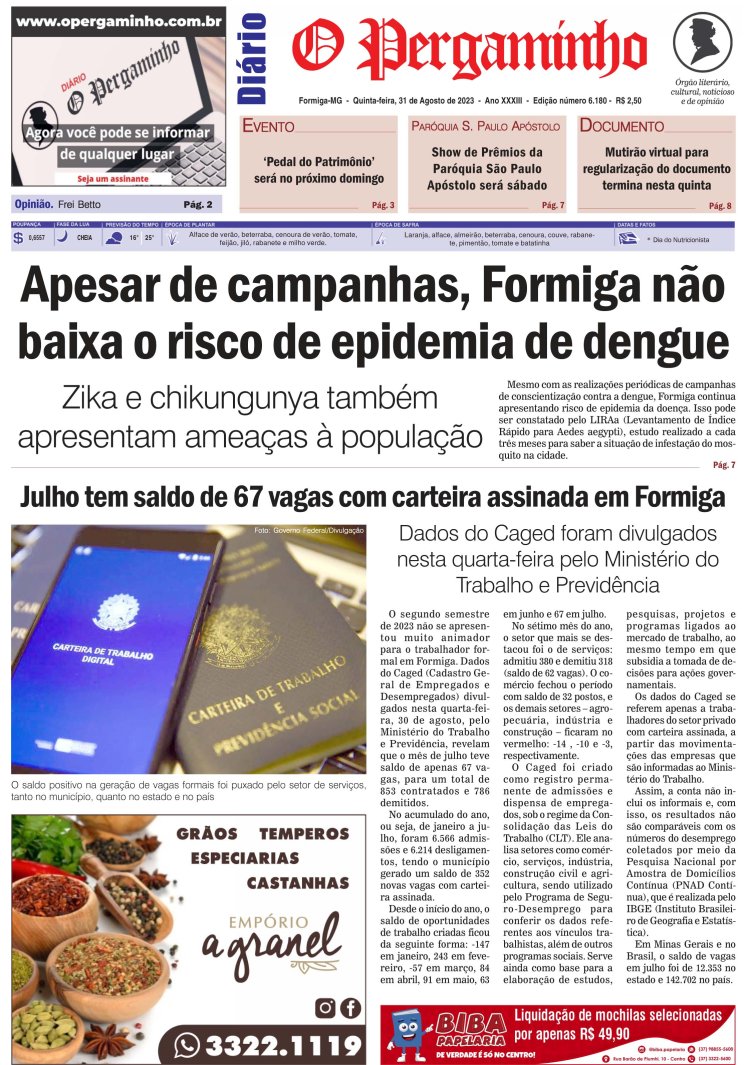 O Pergaminho 31/08/2023
