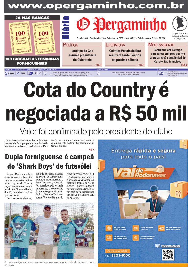 O Pergaminho 20/09/2023