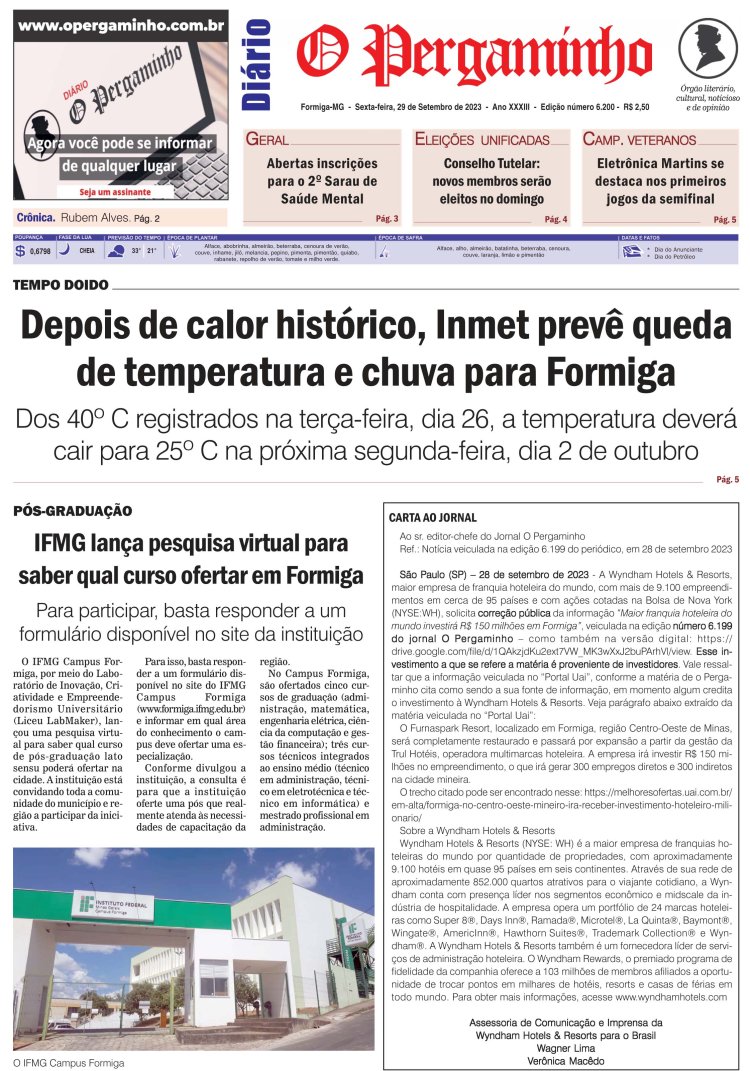 O Pergaminho 29/09/2023