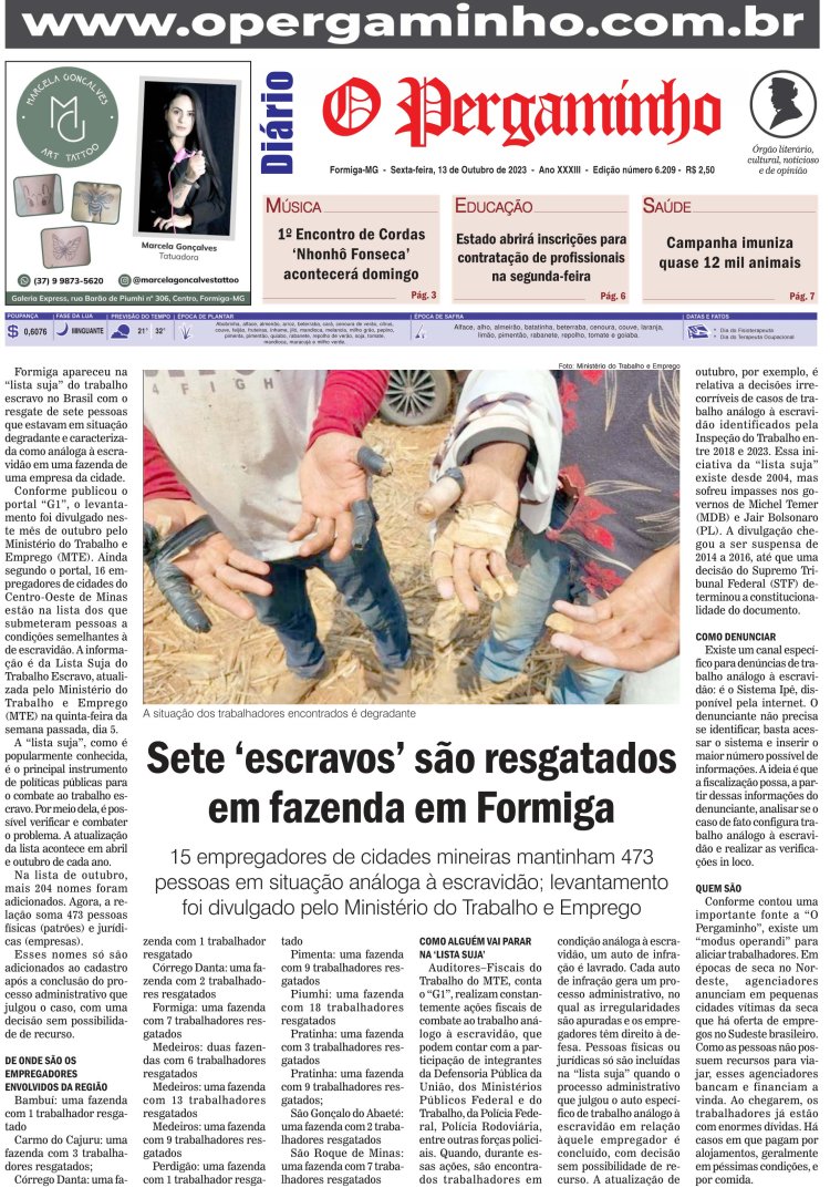 O Pergaminho 13/10/2023