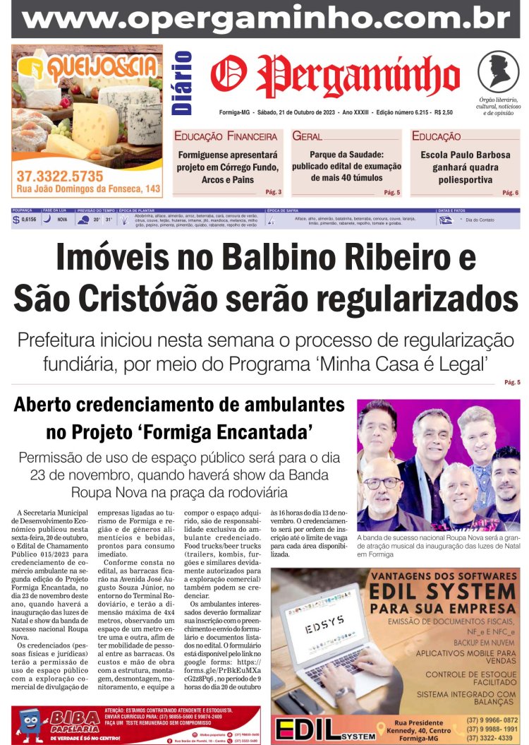 O Pergaminho 21/10/2023