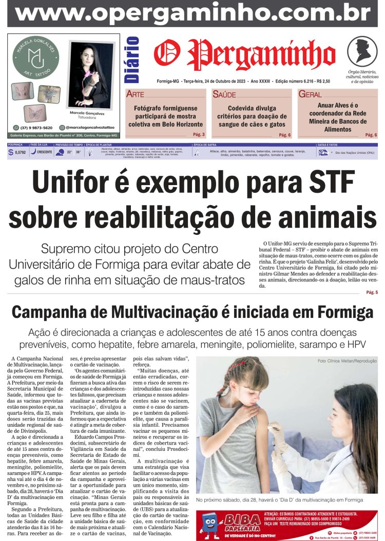 O Pergaminho 24/10/2023