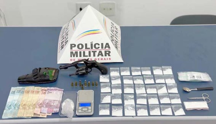 PM prende 1 por posse ilegal de arma  e 2 por tráfico de drogas em Formiga