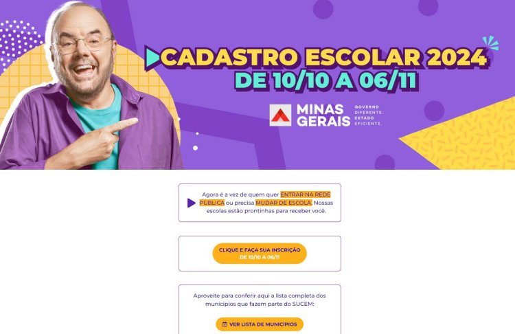 Cadastro Escolar termina na próxima segunda