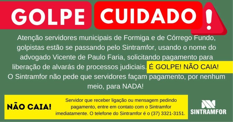 Servidores municipais na mira de golpistas