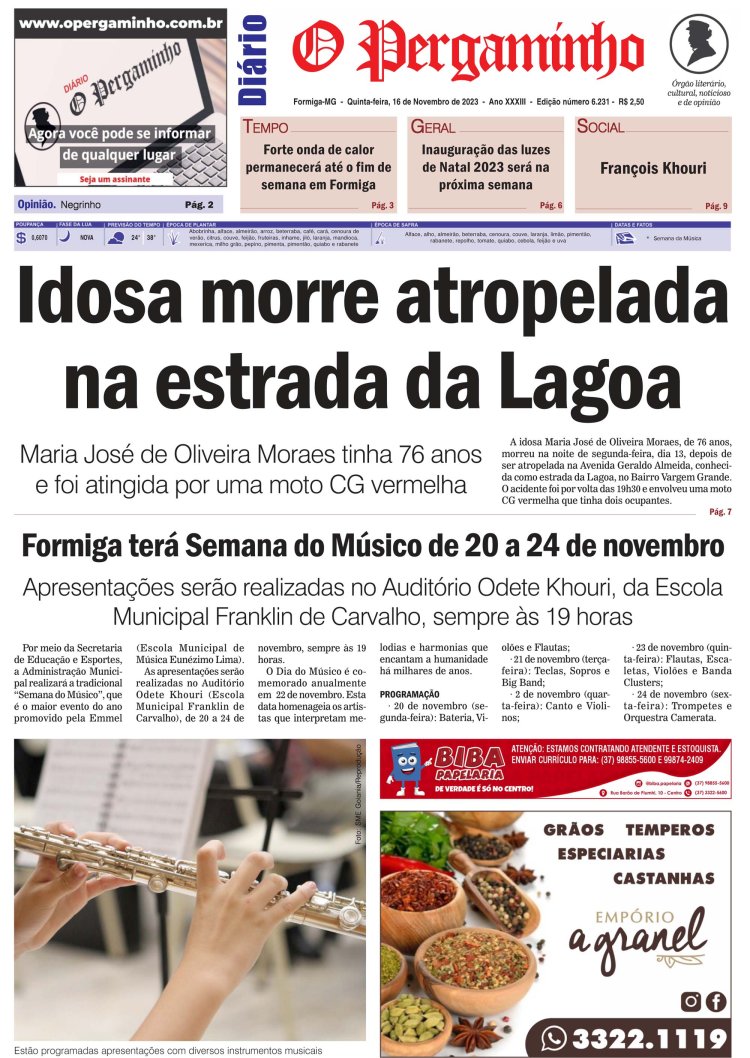 O Pergaminho 16/11/2023