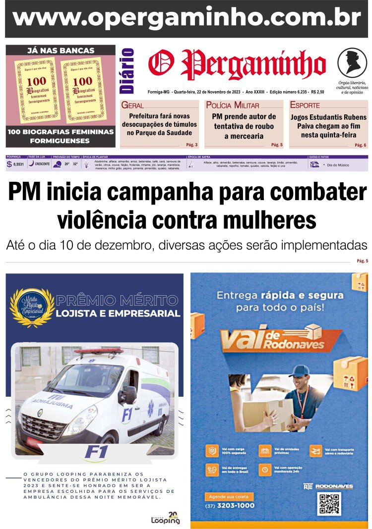 O Pergaminho 22/11/2023