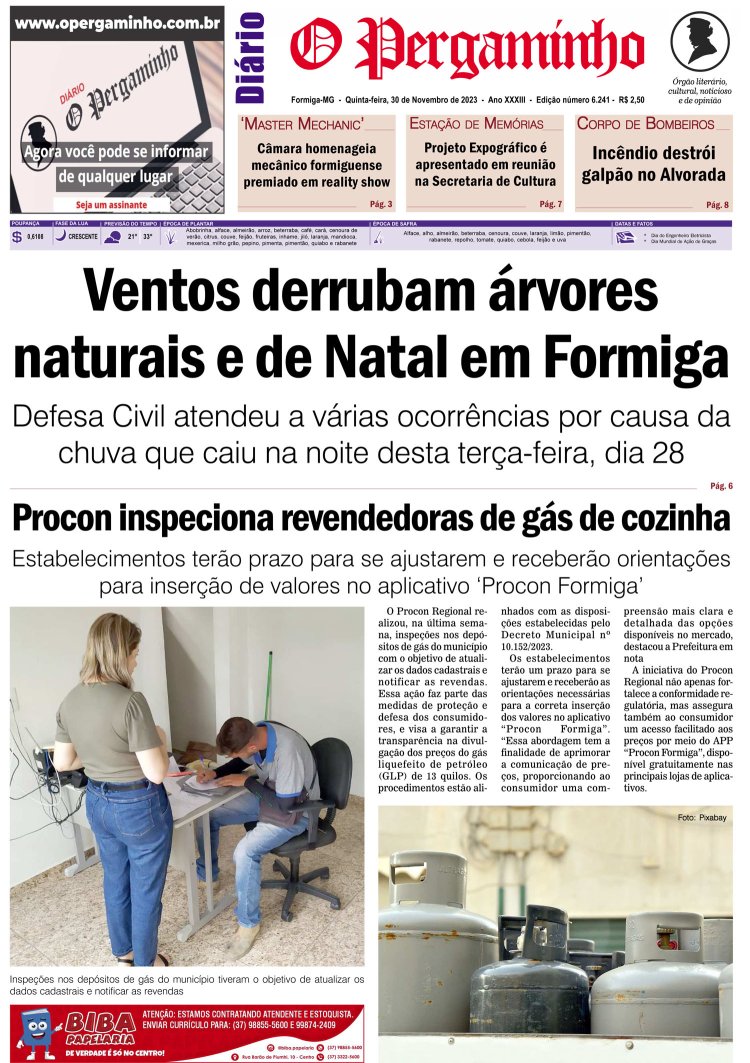 O pergaminho 30/11/2023