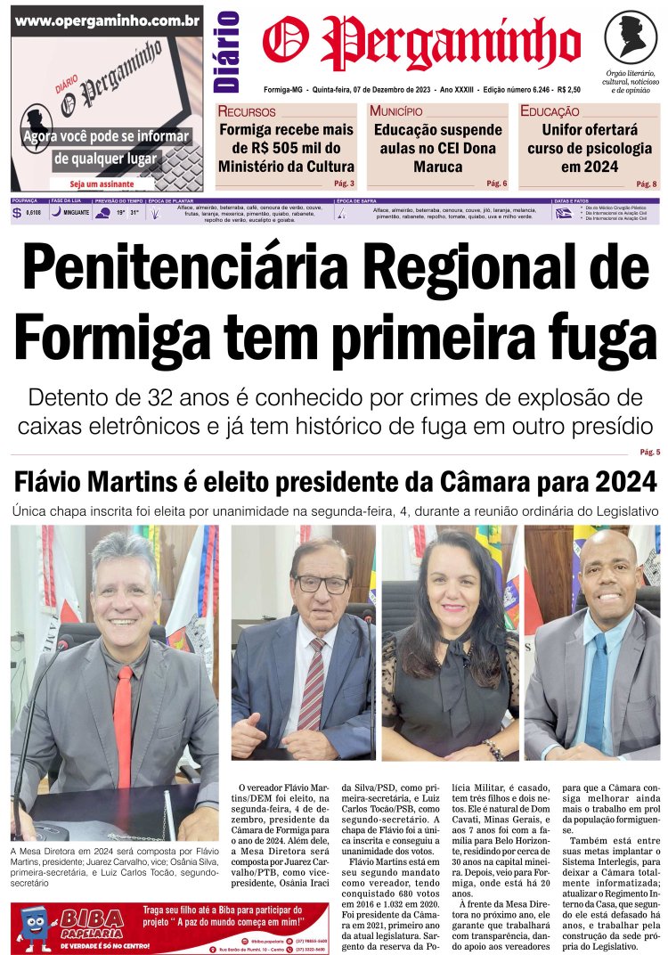 O pergaminho 07/12/2023
