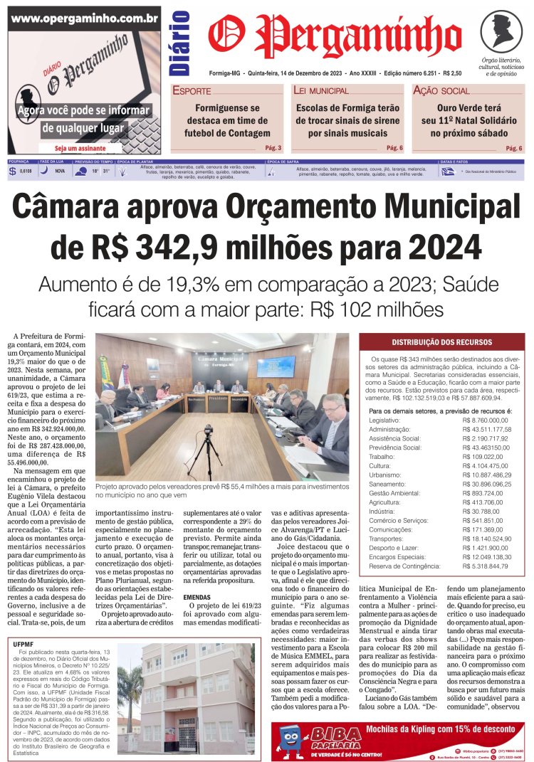 O pergaminho 14/12/2023