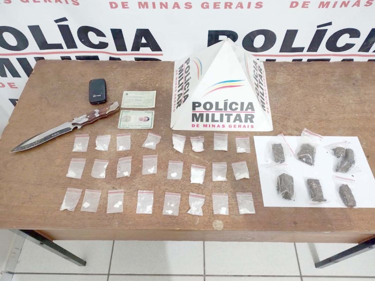 BR-354: Polícia Militar prende homem por tráfico de drogas