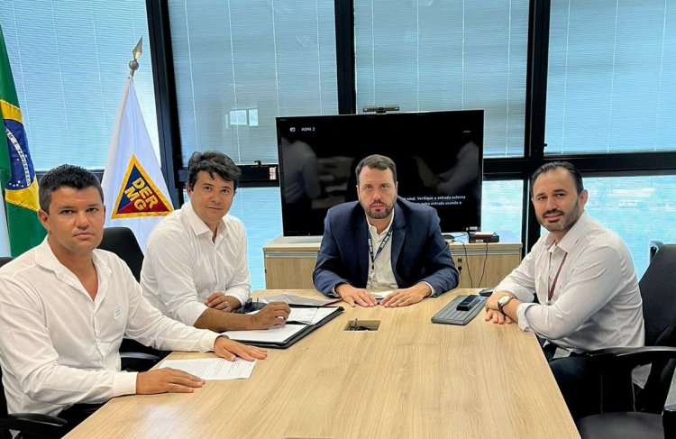 Prefeito vai ao DER pedir recapeamento da MG-050 até a Abílio Machado