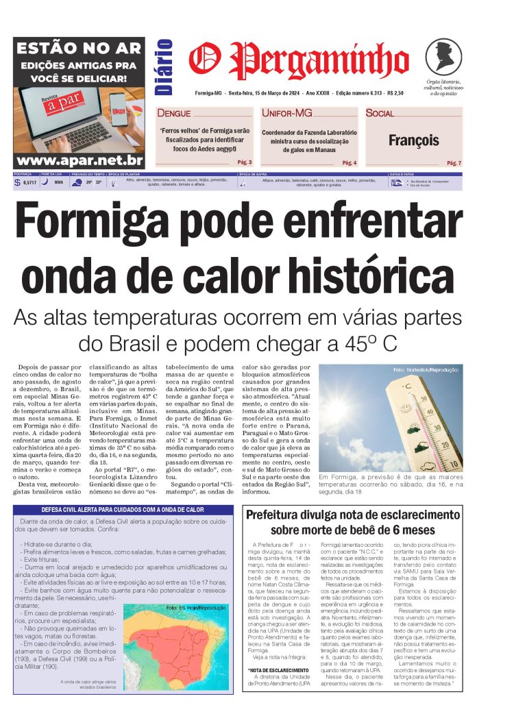 O Pergaminho 15/03/2024