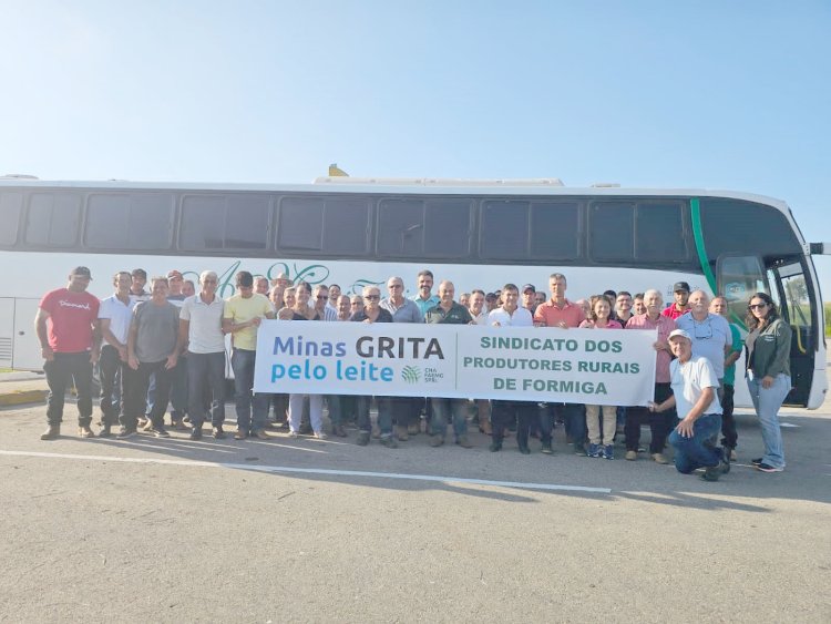 Sindicato Rural comemora sucesso de caravana formiguense no ‘Minas grita pelo leite’