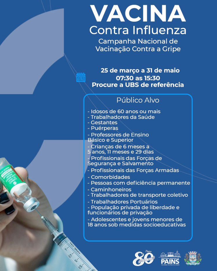 Pains: Vacina contra Influenza