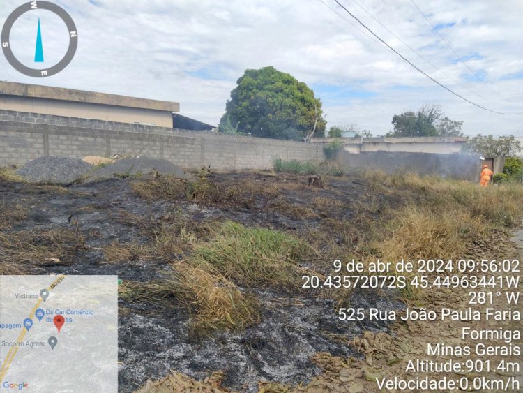 Bombeiros identificam autor de incêndio em lote no Maringá