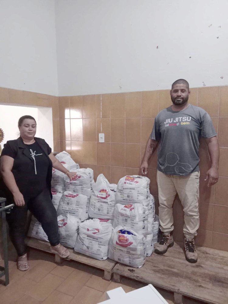 Tatame do Bem recebe 50 cestas básicas do Servas