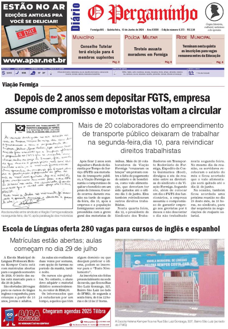 O Pergaminho 13/06/2024