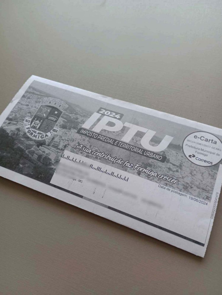 Prefeitura inicia distribuição de guias de IPTU em Formiga