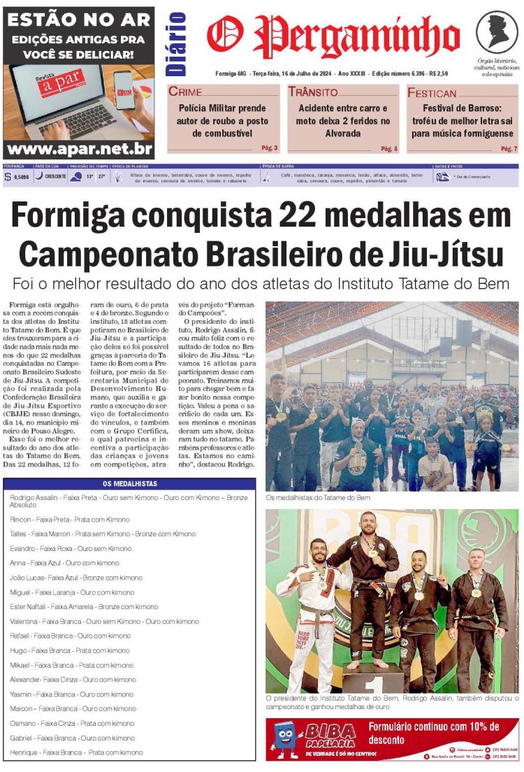 O Pergaminho 16/07/2024