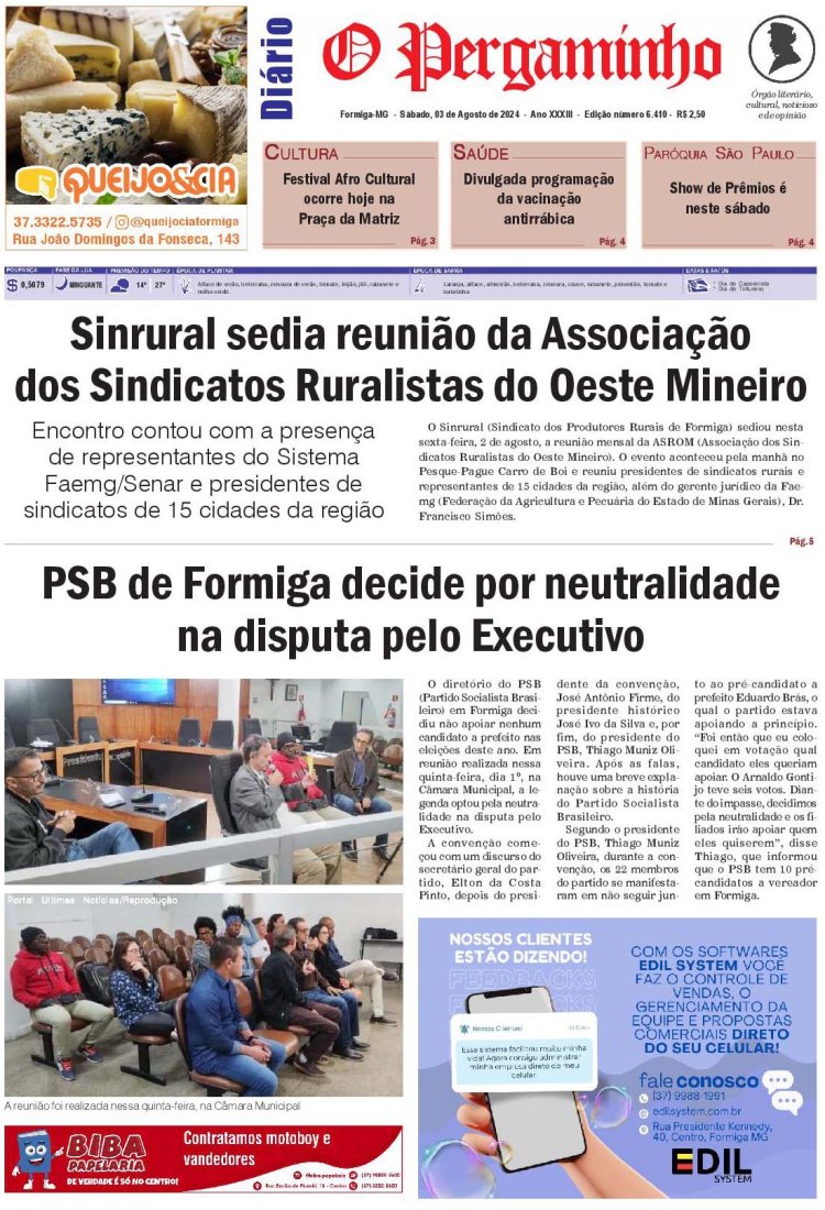 O Pergaminho 03/08/2024