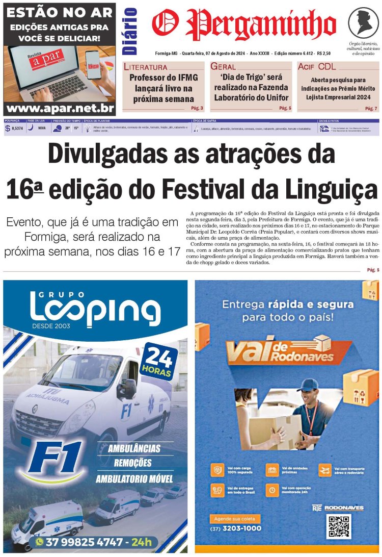 O Pergaminho 07/08/2024