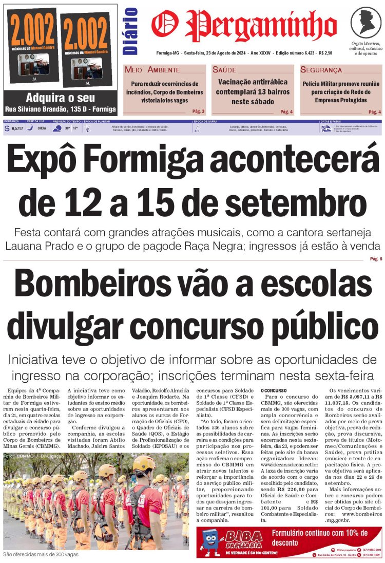 O Pergaminho 23/08/2024