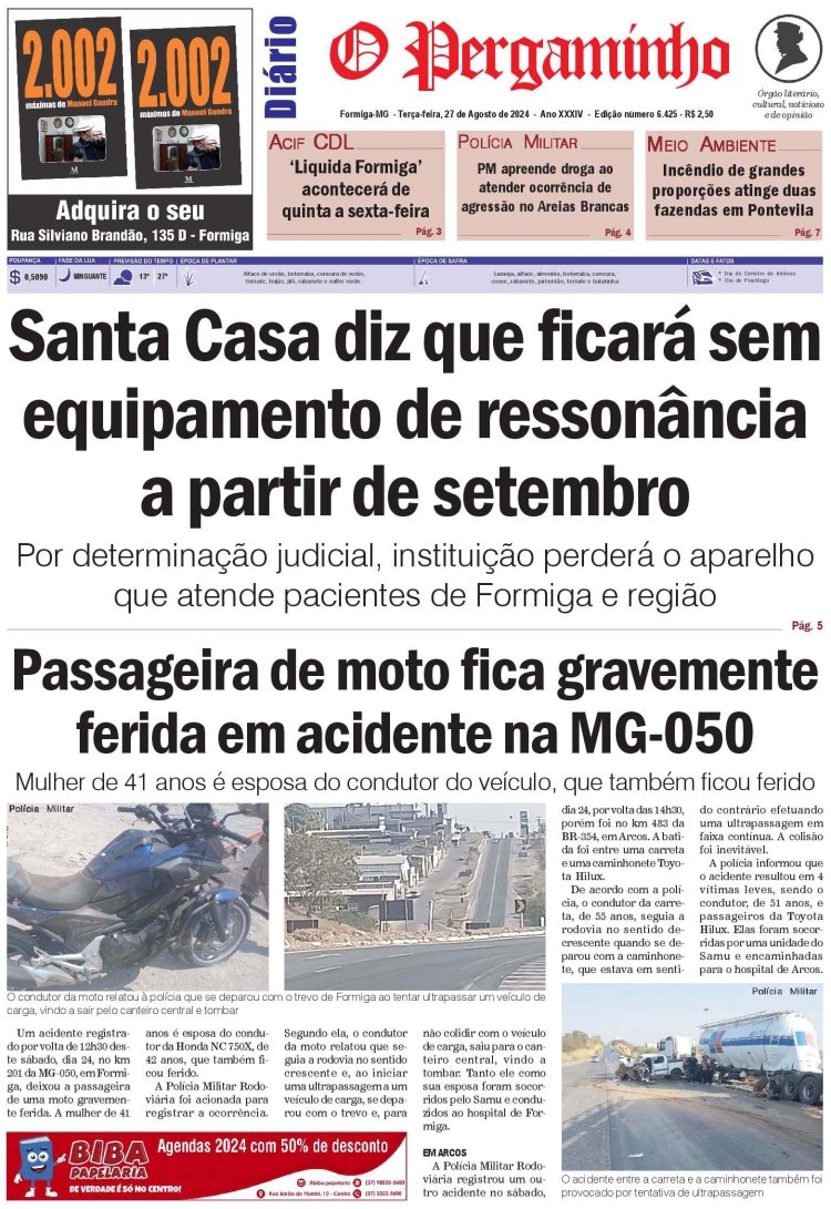 O Pergaminho 27/08/2024
