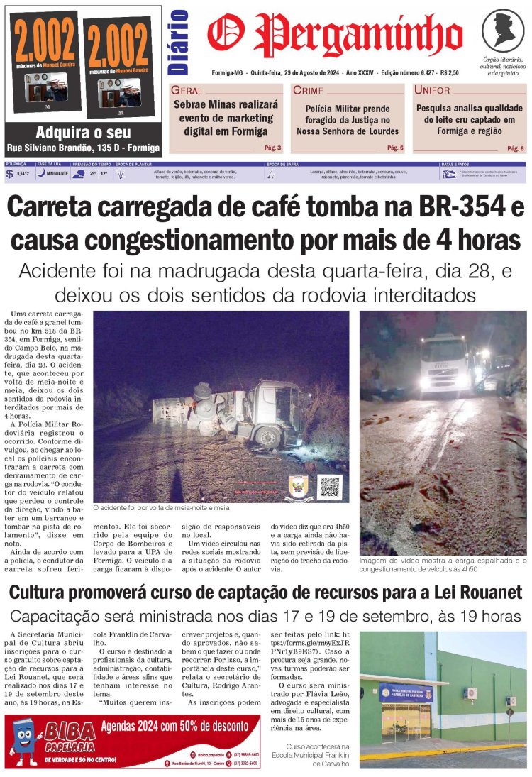 O Pergaminho 29/08/2024