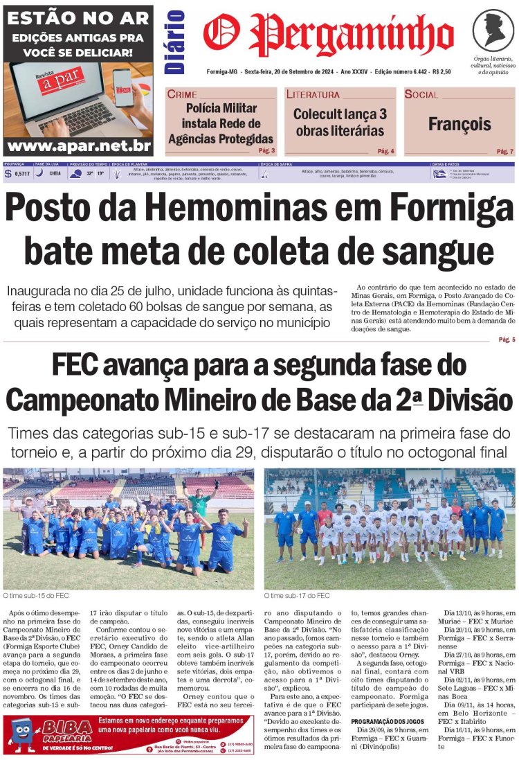 O Pergaminho 20/09/2024