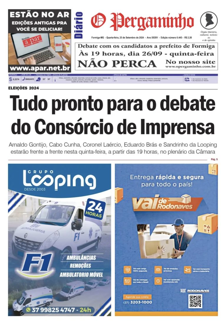 O Pergaminho 25/09/2024
