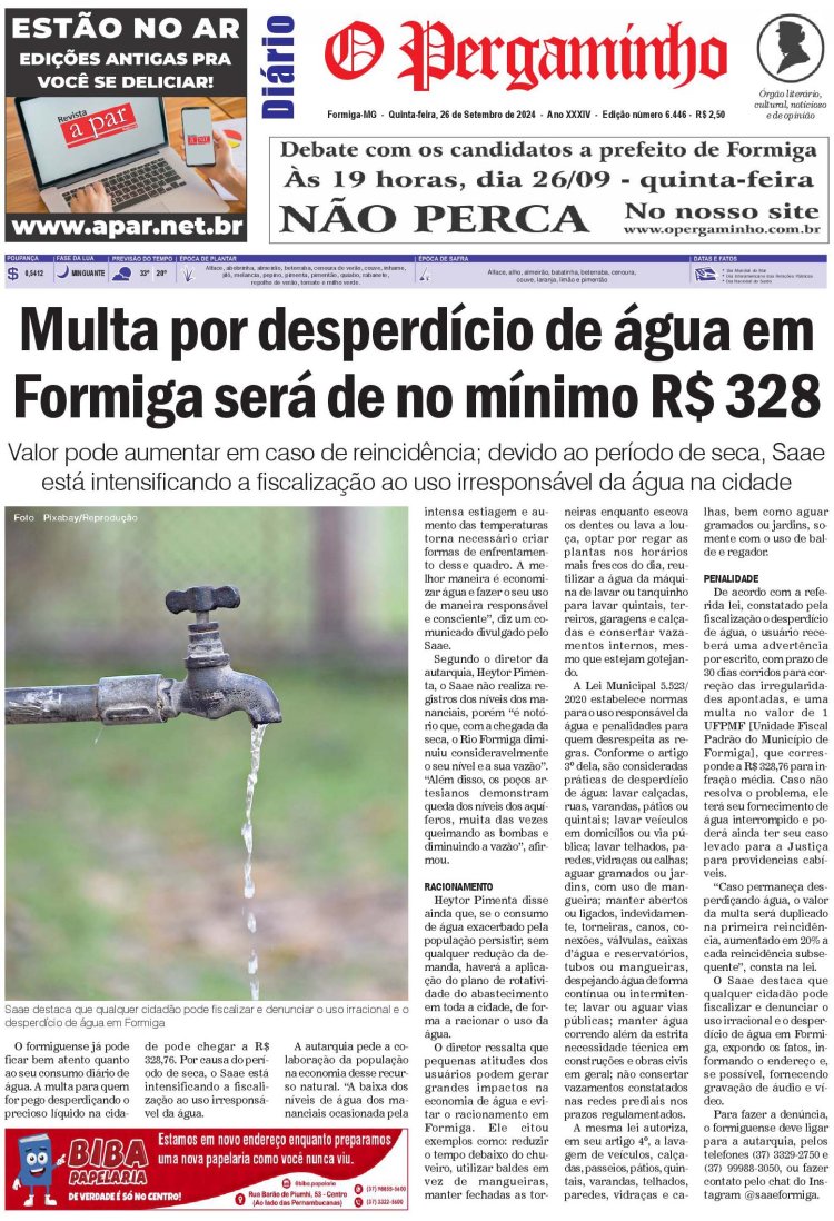 O Pergaminho 26/09/2024