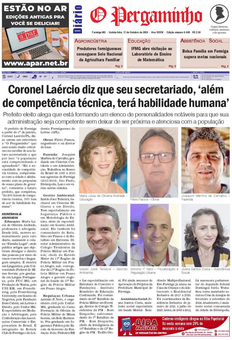 O Pergaminho 17/10/2024