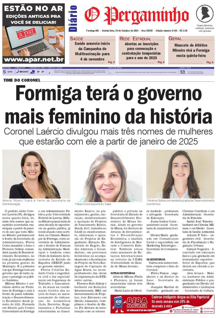 O Pergaminho 24/10/2024