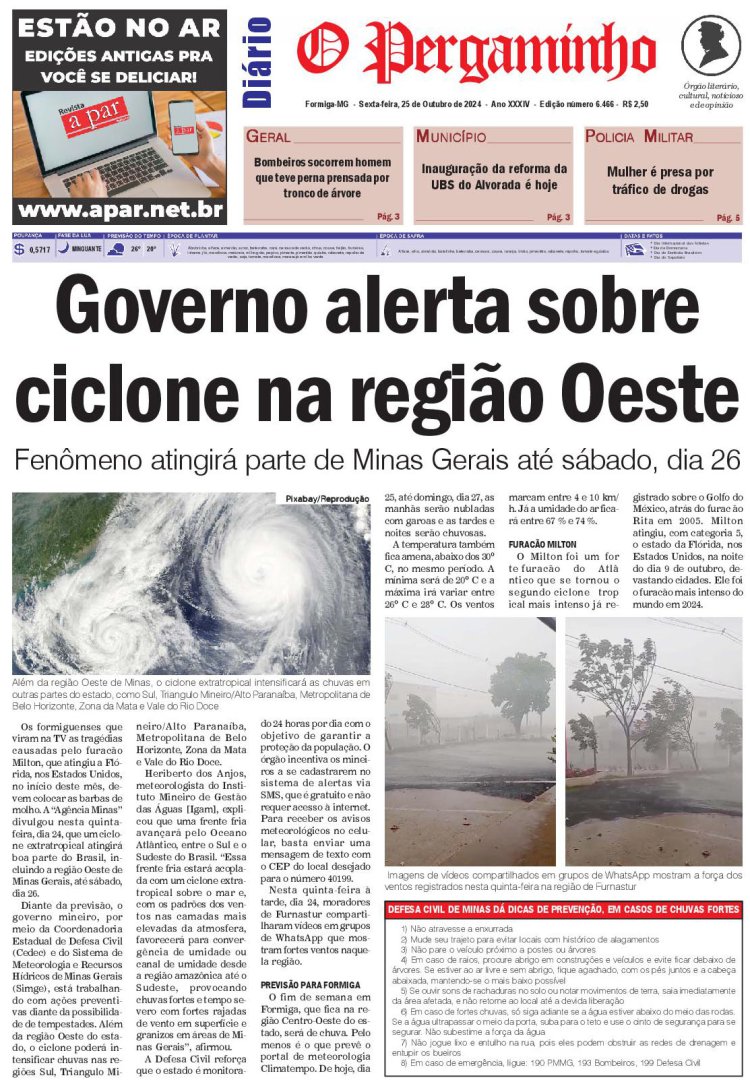 O Pergaminho 25/10/2024