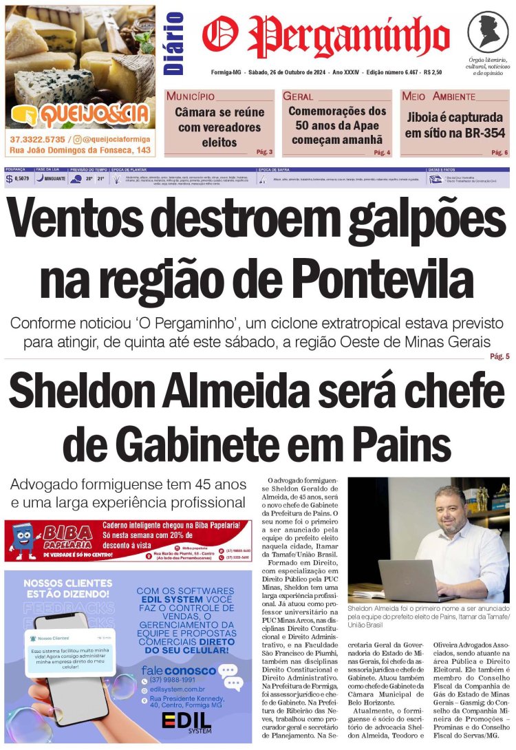 O Pergaminho 26/10/2024