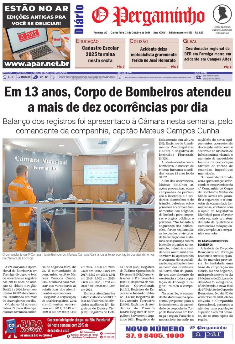 O Pergaminho 31/10/2024