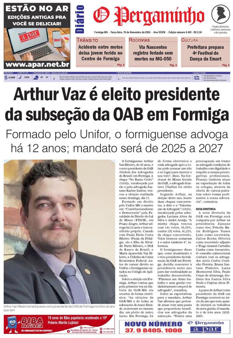 O Pergaminho 19/11/2024