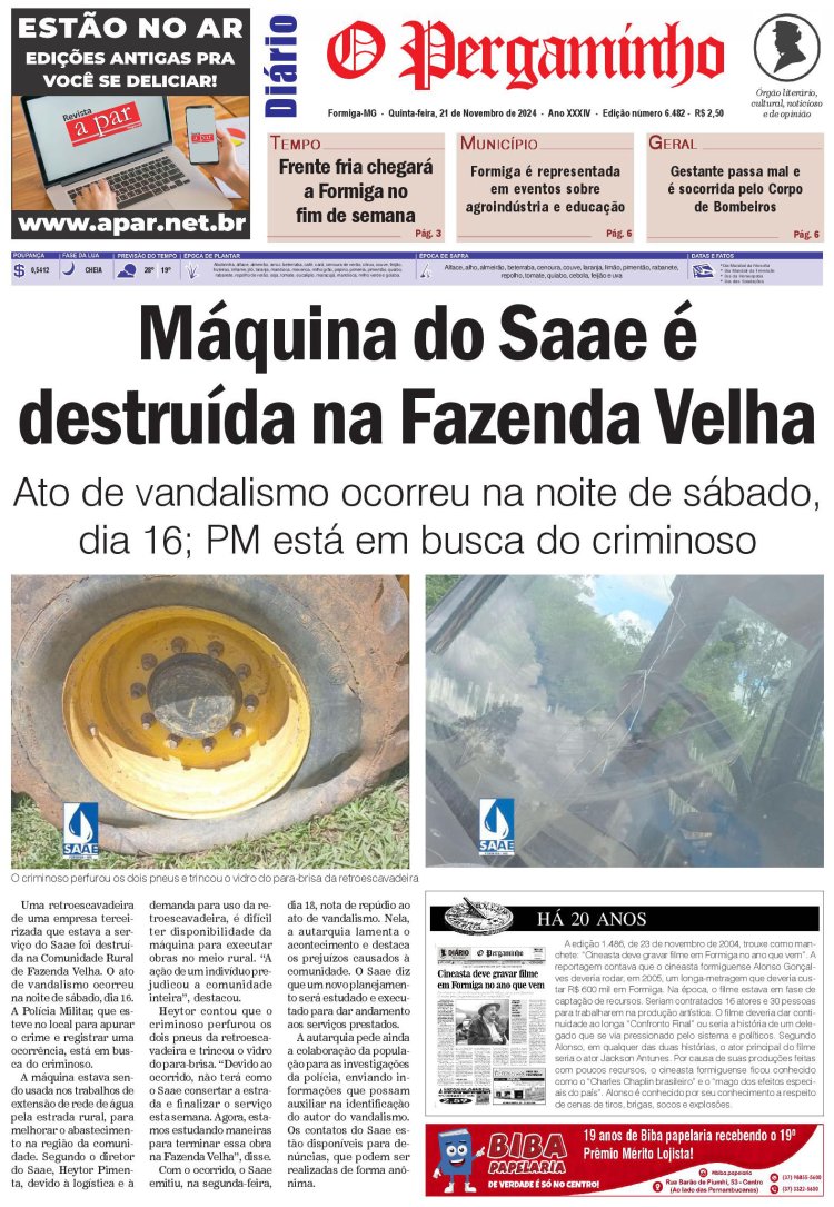 O Pergaminho 21/11/2024 - Mérito 2024