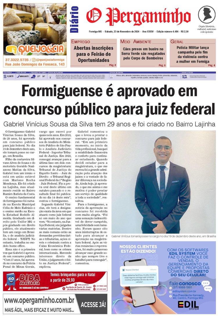 O Pergaminho 23/11/2024