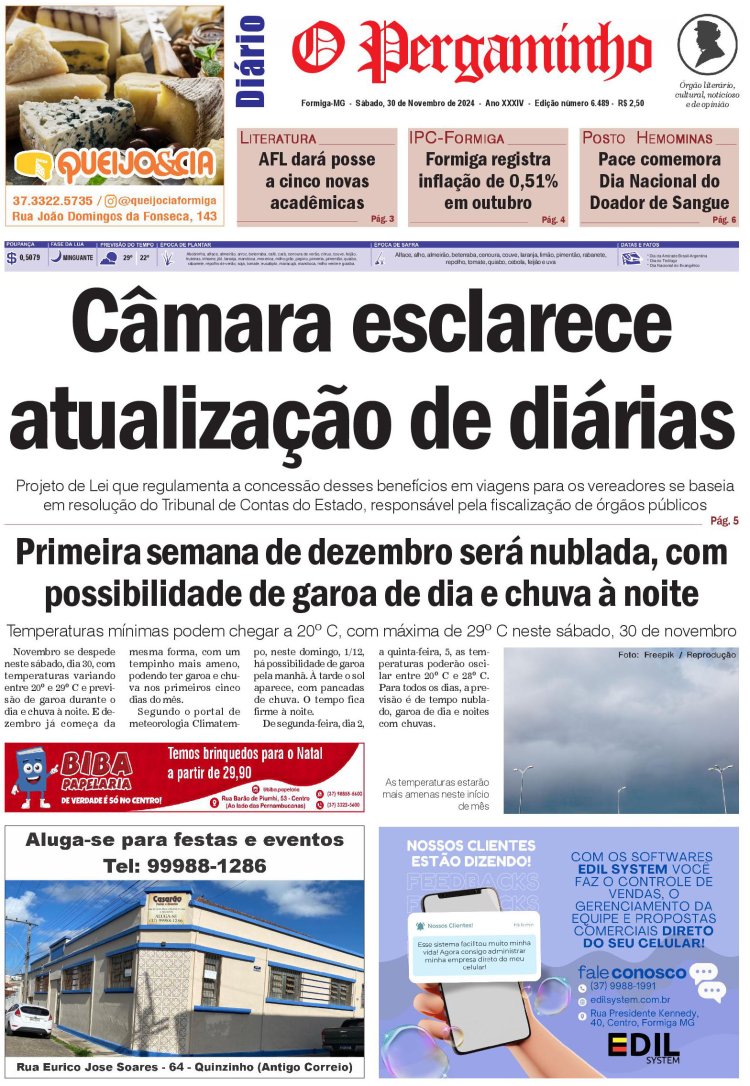 O Pergaminho 30/11/2024