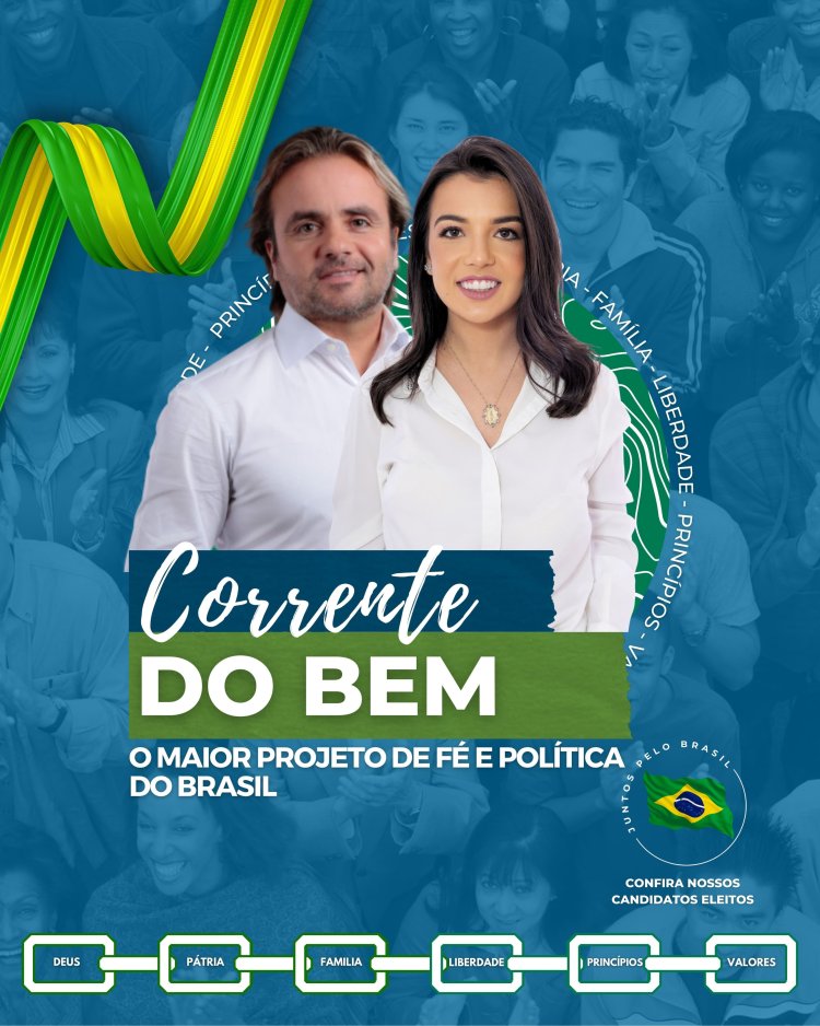 Informe Publicitário: Coronel Laércio e Taciana Carvalho são testemunhas da força política do deputado federal Eros Biondini e da deputada estadual Chiara Biondini