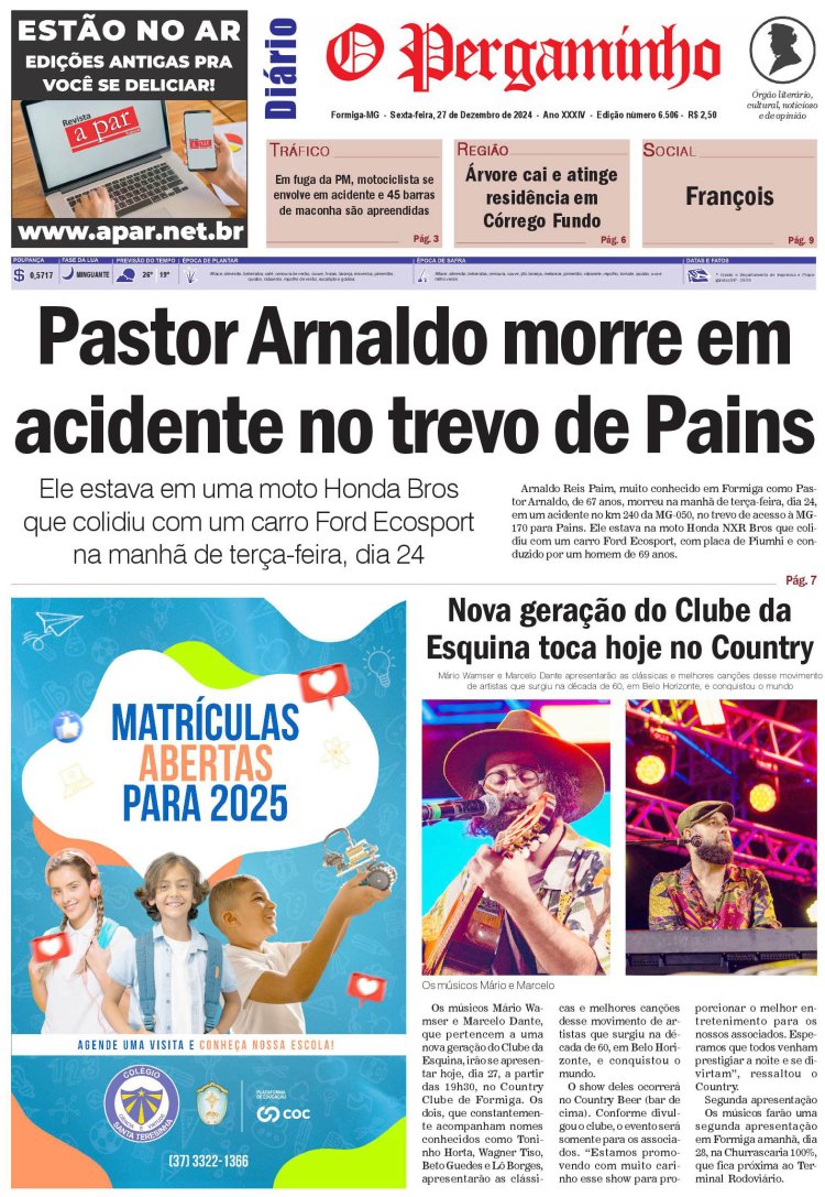 O Pergaminho 27/12/2024